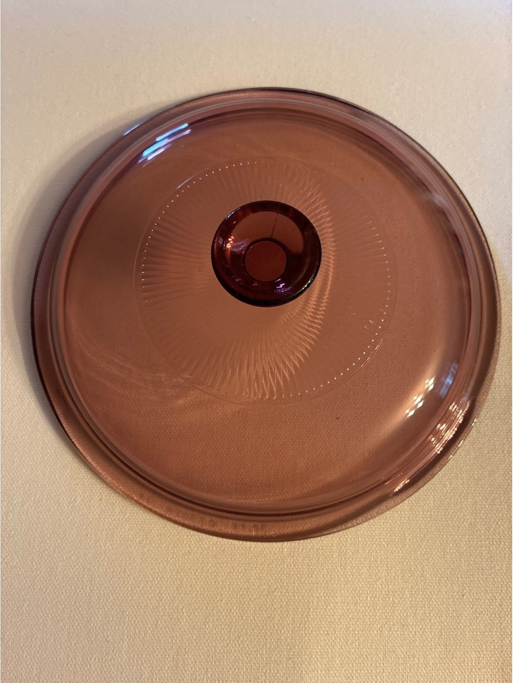 PYREX V-1.5-C Cranberry Replacement Lid for 1.5 Qt/1.5L Vision Fluted